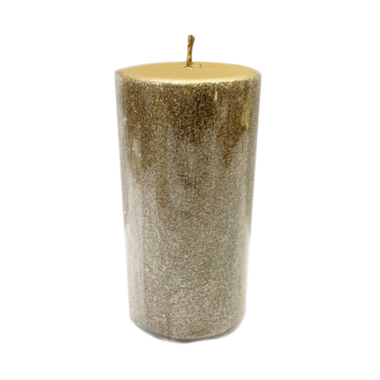 Vela De Natal Dourada Com Glitter - Btc.png Vela De Natal Dourada Com Glitter - Btc.png